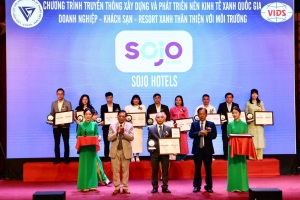 SOJO Hotels nhận giải Khách sạn Xanh lần thứ 2