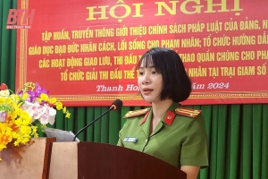 Thanh Hóa: Tập huấn hoạt động văn hóa - thể thao tại Trại giam số 5