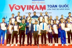 Thanh Hóa xếp thứ ba toàn đoàn tại Giải vô địch Vovinam toàn quốc 2024
