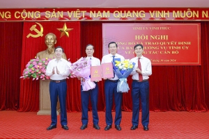 Ban thường vụ tỉnh ủy điều động, phân công 2 nhân sự giữ chức trưởng ban
