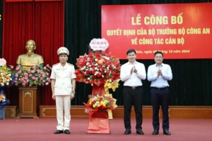 Đại tá Lê Văn Tuân được bổ nhiệm giữ chức vụ Phó Giám đốc Công an tỉnh Vĩnh Phúc