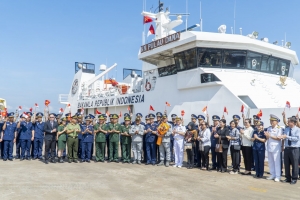 Tàu Cảnh sát Biển Indonesia thăm xã giao tại Bà Rịa-Vũng Tàu