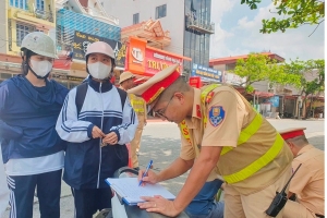 Hải Dương: Xử lý 492 học sinh vi phạm giao thông