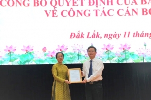 Đắk Lắk: Bà Huỳnh Thị Chiến Hòa giữ chức Phó Bí thư Tỉnh ủy