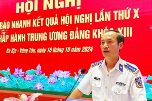 Đảng ủy Vùng Cảnh sát biển 3 thông báo nhanh kết quả Hội nghị lần thứ 10 Ban Chấp hành Trung ương Đảng khóa XIII