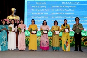Công an Thanh Hóa gặp mặt, trao giải thưởng phụ nữ và gương mặt trẻ Công an tiêu biểu
