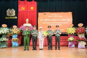 Đại tá Lương Ngọc Quyết được bổ nhiệm giữ chức Phó Giám đốc Công an Cao Bằng