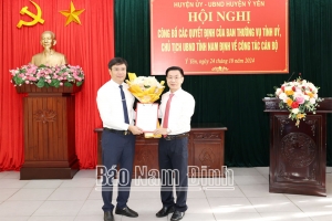 Huyện Ý Yên, Nam Định có tân Chủ tịch