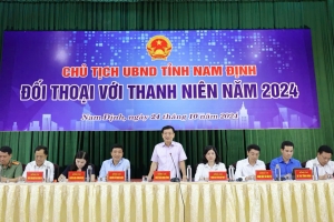 Chủ tịch UBND tỉnh Nam Định đối thoại với thanh niên năm 2024