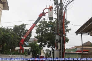 Thông tin về ảnh hưởng của cơn bão số 6 (Trà Mi) đến vận hành và cung cấp điện