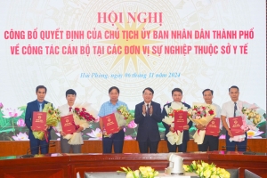 Điều động và bổ nhiệm Giám đốc 6 đơn vị sự nghiệp thuộc Sở Y tế Hải Phòng