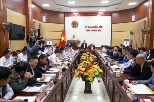 Thứ trưởng Bộ Công Thương Nguyễn Hoàng Long làm việc với tỉnh Thanh Hóa