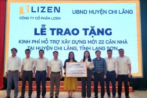 Lạng Sơn: Doanh nghiệp trao hỗ trợ hơn 2,4 tỷ đồng kinh phí hỗ trợ xóa nhà tạm, nhà dột nát