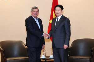 Chủ tịch nước Lương Cường tiếp Chủ tịch Đảng cộng sản Chile, đoàn Viện Văn hoá Hữu nghị Chile – Việt Nam