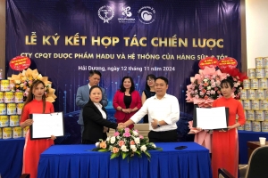 Hadu Pharma ký kết hợp tác chiến lược Hệ thống Sữa 3 Tốt