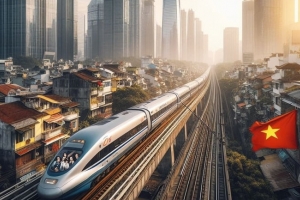 Tuyến đường sắt kết nối đường sắt tốc độ cao TP. HCM - Cần Thơ có chiều dài khoảng 174 km