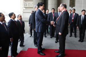 Chủ tịch nước Lương Cường hội kiến Chánh án Tòa án Tối cao Peru