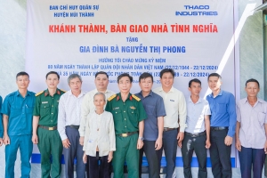 THACO Chu Lai trao tặng 37 ngôi nhà tình nghĩa cho tỉnh Quảng Nam