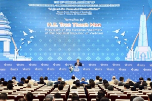 Chủ tịch Quốc hội Trần Thanh Mẫn phát biểu tại phiên toàn thể Hội nghị ICAPP