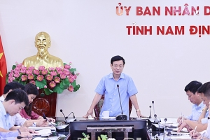 Nam Định họp kiểm điểm tiến độ dự án tuyến đường Nam Định - Lạc Quần - đường bộ ven biển