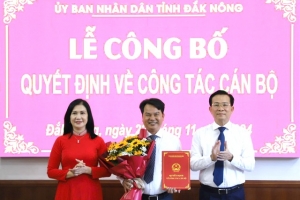 Đắk Nông:Giám đốc Sở Giao thông Vận tải làm Chánh văn phòng UBND tỉnh Đắk Nông