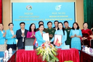 Ký kết biên bản ghi nhớ giữa Hội LHPN tỉnh Hủa Phăn và Hội LHPN tỉnh Thanh Hóa