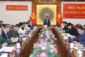 Ban Thường vụ Tỉnh ủy Thanh Hóa cho ý kiến vào các tờ trình của Ban Cán sự Đảng UBND tỉnh