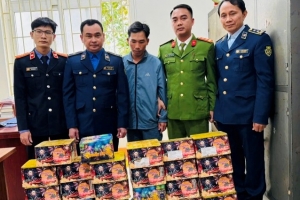 Nghệ An: Bắt giữ 44,5 kg pháo nhập lậu