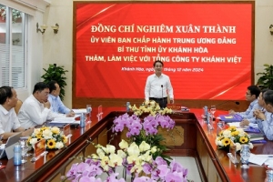 Khánh Hòa: Bí thư Tỉnh ủy làm việc với Tổng công ty Khánh Việt (Khatoco)