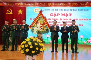 Nam Định: Tổ chức gặp mặt nhân dịp Kỷ niệm 80 năm Ngày thành lập QĐND Việt Nam