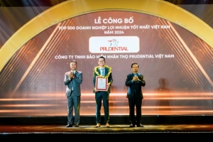 Prudential Việt Nam lọt Top 500 doanh nghiệp lớn nhất Việt Nam và Top 50 doanh nghiệp xuất sắc Việt Nam