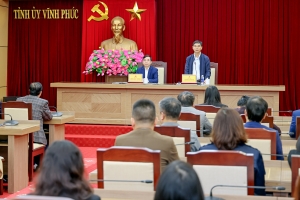 Vĩnh Phúc: Nghiên cứu ban hành chính sách đặc thù hỗ trợ cán bộ thuộc diện sắp xếp, tinh gọn