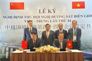 Việt Nam và Trung Quốc ký Nghị định thư Đường sắt biên giới Việt - Trung lần thứ 44