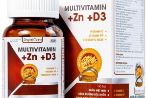 Mệt mỏi cả ngày? Cải thiện sức khỏe với TPBVSK Royal Care Multivitamin + Zn + D3