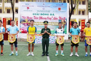 Giải bóng đá “Cờ Đoàn Tiên phong cup” lần thứ II trong Bộ đội Biên phòng tỉnh An Giang