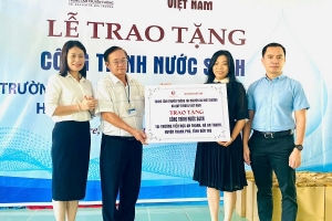Quỹ Toyota Việt Nam bàn giao công trình nước sạch cho Trường Tiểu học An Thạnh tại Bến Tre