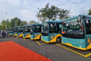 TP. HCM: Khai trương 17 tuyến xe buýt điện kết nối Metro số 1