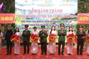 Lạng Sơn khánh thành đường kiểm tra cột mốc bảo vệ biên giới mốc 982