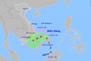 Áp thấp nhiệt đới có thể mạnh lên thành bão, miền Trung chuyển mưa rất lớn