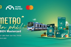 Rộn ràng trải nghiệm miễn phí tàu Metro tại TP. HCM cùng thẻ BIDV Mastercard