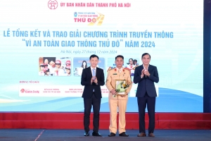 Trao giải truyền thông "Vì an toàn giao thông Thủ đô" năm 2024