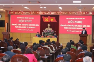 Ban Tuyên giáo tỉnh Thanh Hóa tổ chức hội nghị tổng kết công tác tuyên giáo năm 2024