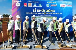 Đắk Lắk: Khởi công dự án Bệnh viện thị xã Buôn Hồ hơn 500 tỷ đồng