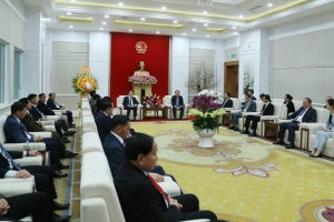Đoàn đại biểu tỉnh Hủa Phăn thăm, chúc Tết tỉnh Quảng Ninh