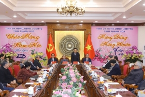 Thường trực Tỉnh ủy Thanh Hóa gặp mặt nhà khoa học, nhà báo nhân dịp Tết Nguyên đán Ất Tỵ 2025