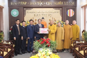 Lạng Sơn: Thăm, chúc tết các chức sắc, chức việc, tín đồ Phật giáo và Công giáo