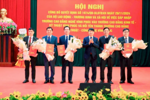 Vĩnh Phúc công bố quyết định sáp nhập hai trường Cao đẳng, tạo nền tảng phát triển giáo dục chất lượng cao