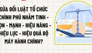 Khẩn trương hoàn thiện hồ sơ dự án Luật Tổ chức Chính phủ sửa đổi
