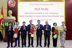 Bắc Ninh: Công bố Quyết định thành lập Trung tâm Phục vụ Hành chính công