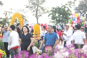 Đà Nẵng: Đường hoa xuân chính thức trình làng đón khách tham quan